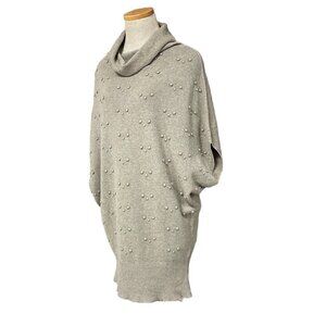 La Fée Maraboutée Pullover Sweater Cowl Neck Short Sleeve Beige Size XS